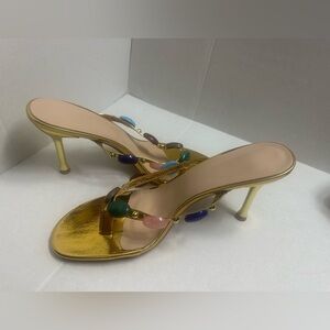 ADKGBE Women's Stiletto Heel Sandals, Open Toe, Modern, Lightweight,size 9